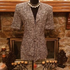 Vintage Kasper A.S.L. Short Sleeved Jacket